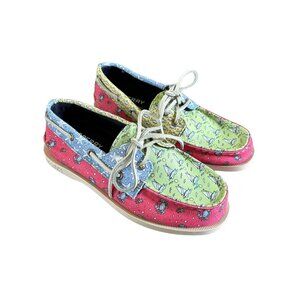 Sperry Vineyard Vines Kids Patchwork Loafers Size 1
